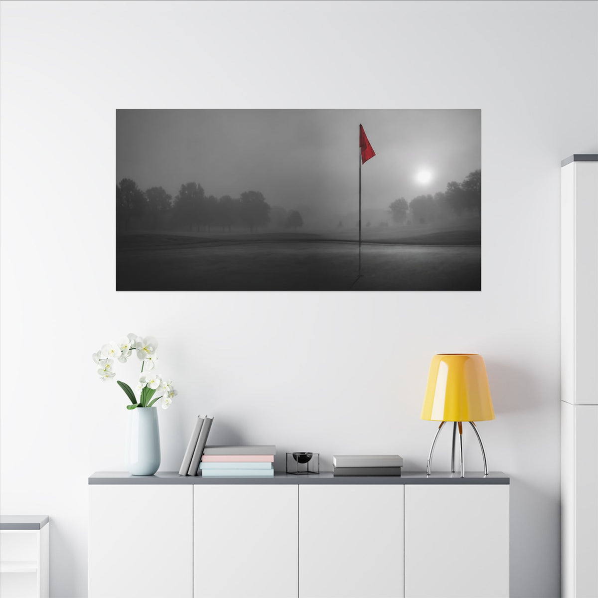 Flag on the Green - Executive Office Wall Art | Canvas (Panoramic)