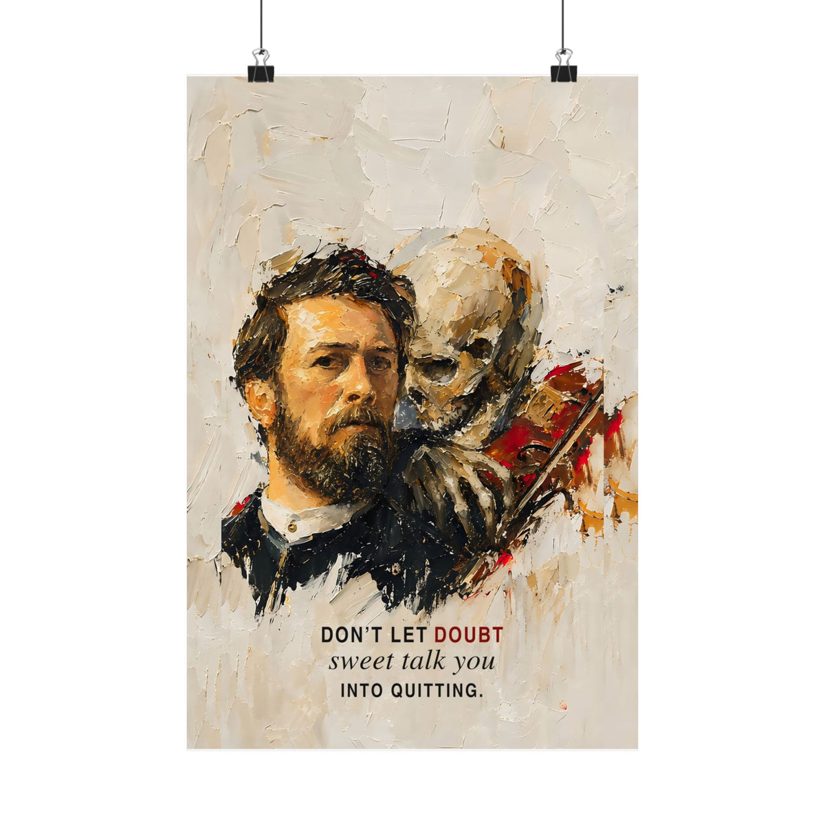 Don't Let Doubt - Motivational Wall Art | Matte Poster