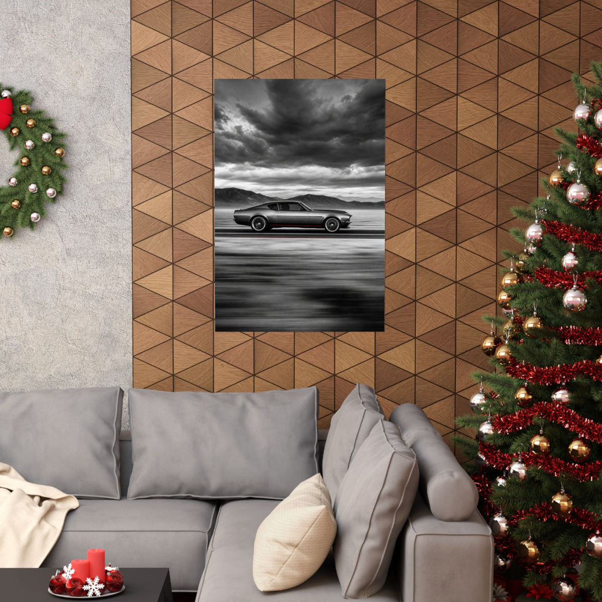 Open Road Velocity - Muscle Car Wall Art | Matte Poster