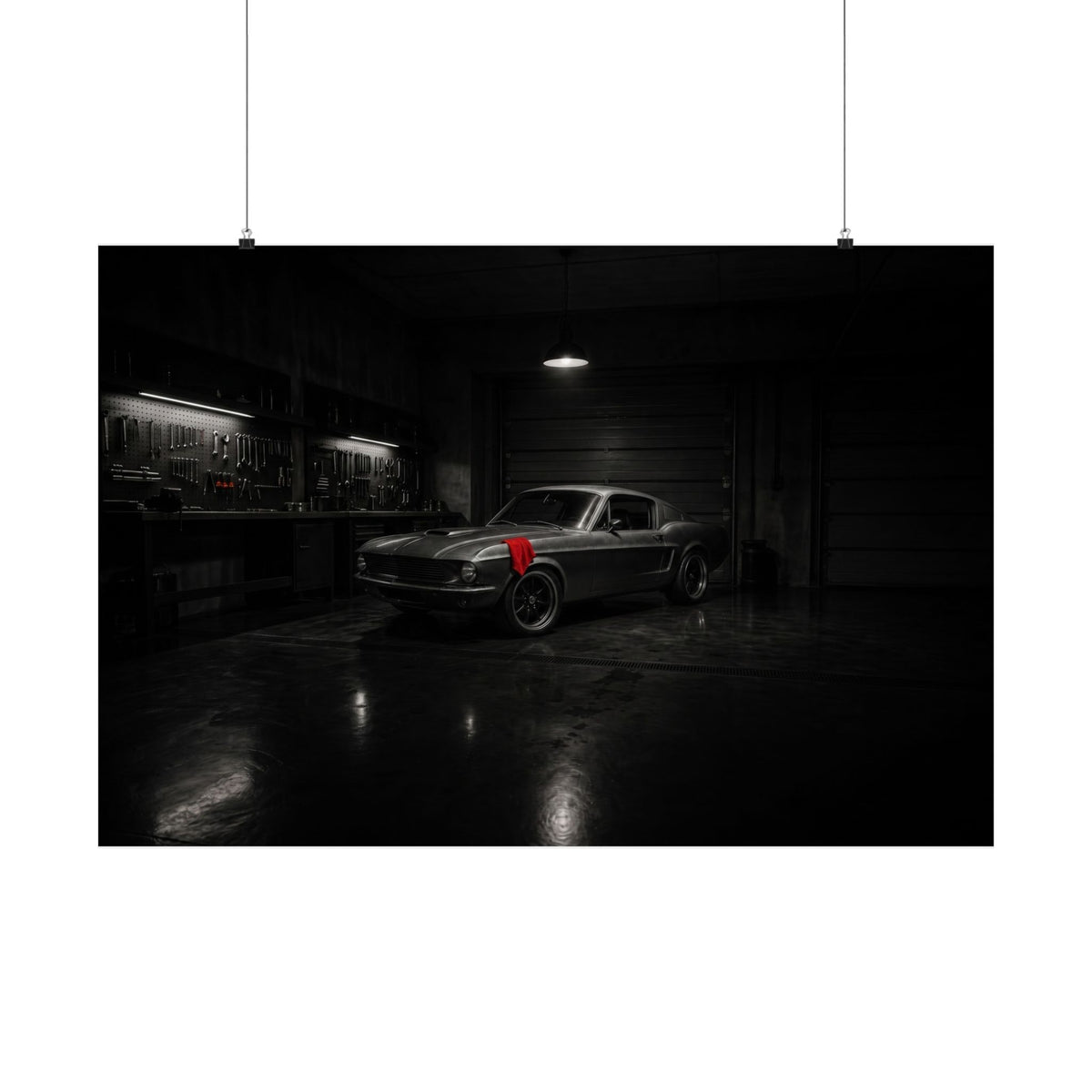 Private Sanctuary - Garage Wall Art | Matte Poster (Landscape)
