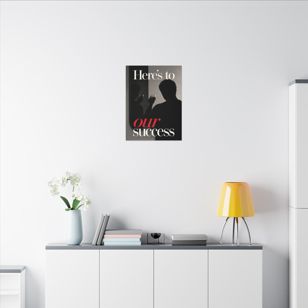 Here's To Our Success - Man Cave Wall Art | Canvas