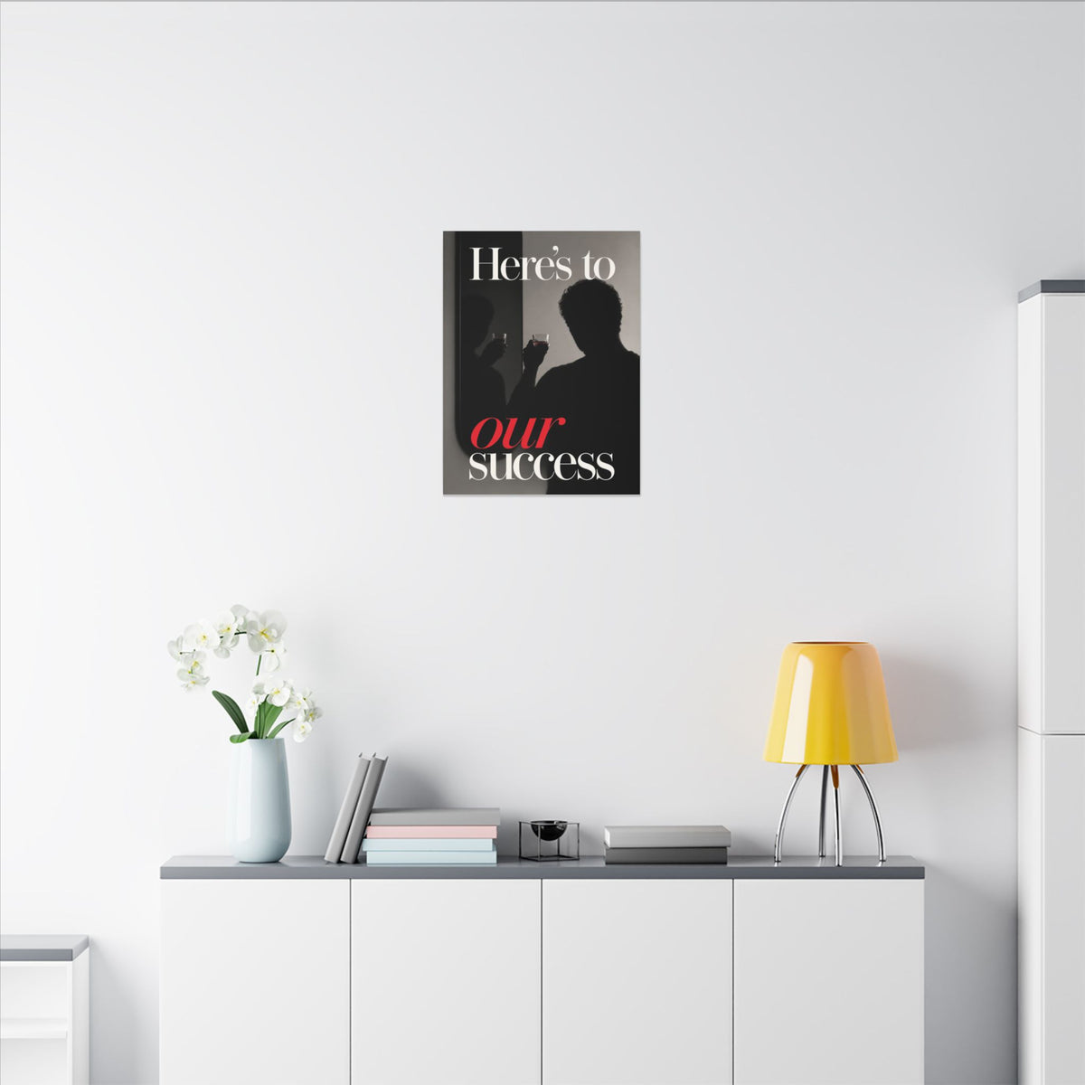 Here's To Our Success - Man Cave Wall Art | Canvas