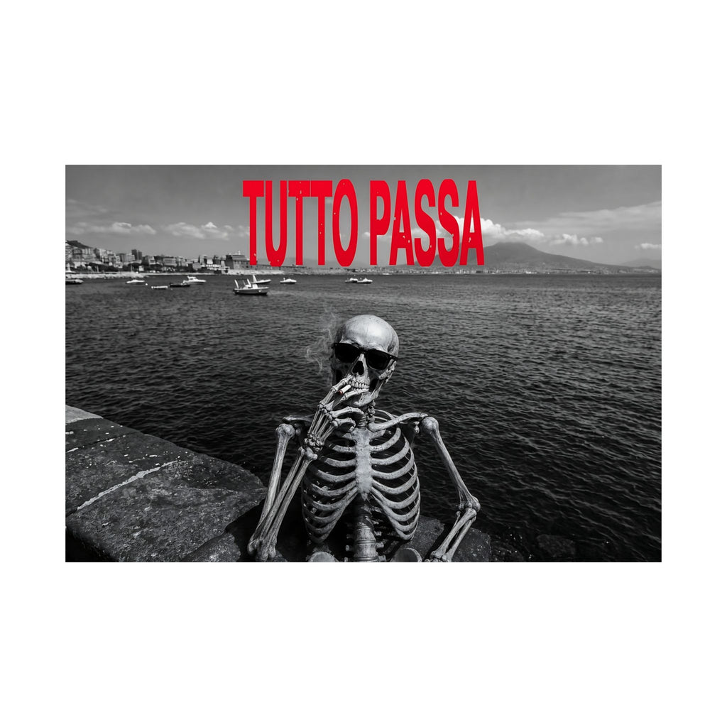 Tutto Passa - Skeleton Painting | Matte Poster (Landscape)