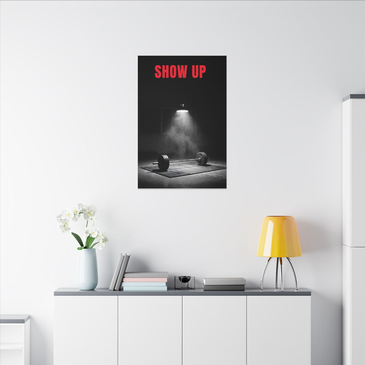 Show Up - Gym Wall Art | Canvas