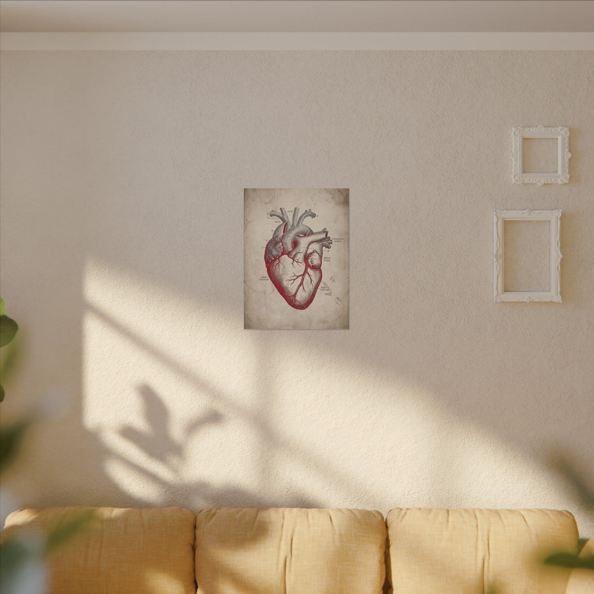 The Anatomical Heart - Wall Art For Doctor Office | Canvas