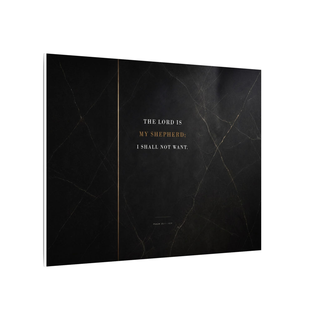 The Lord Is My Shepherd - Psalm 23 Scripture Wall Art | Canvas (Landscape)