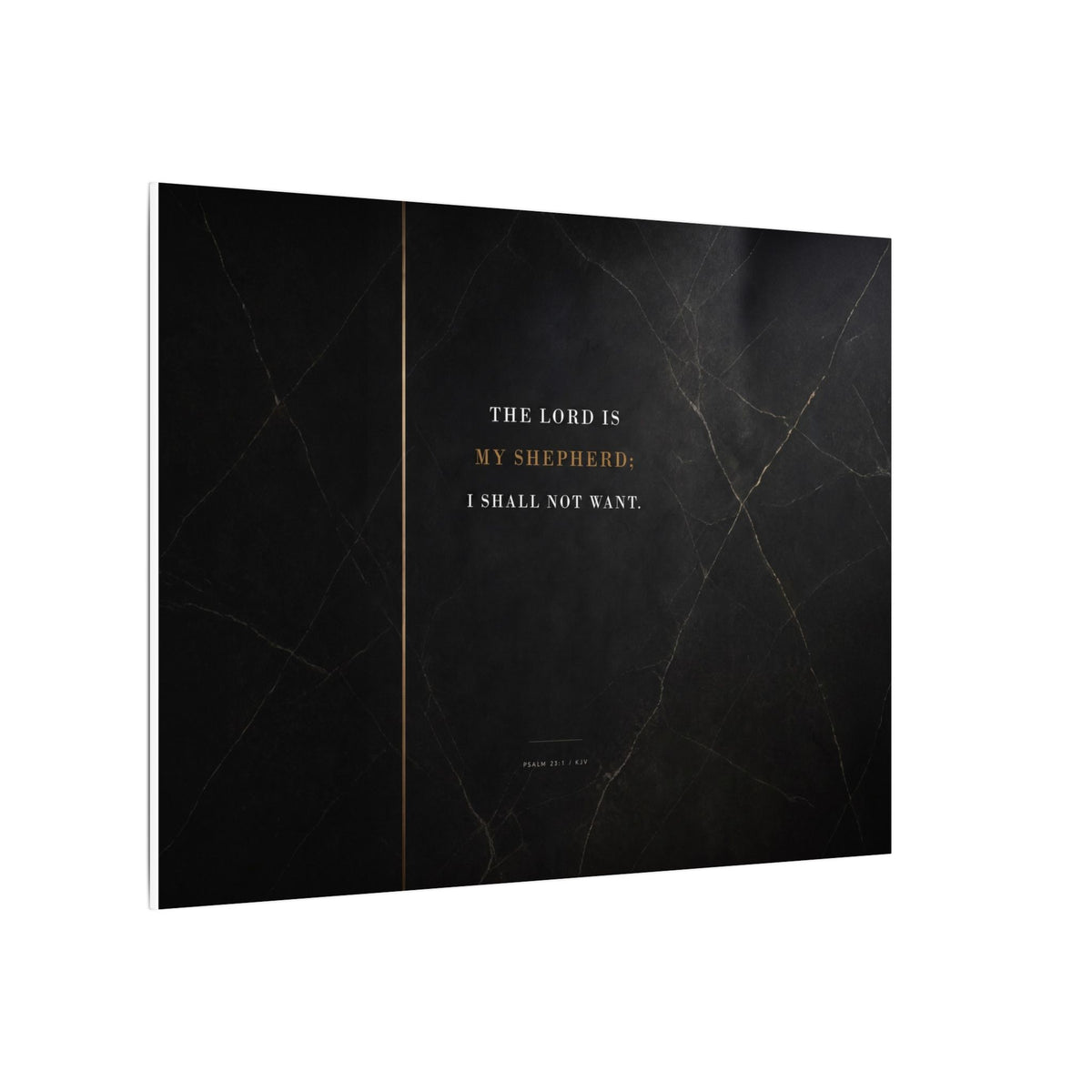 The Lord Is My Shepherd - Psalm 23 Scripture Wall Art | Canvas (Landscape)