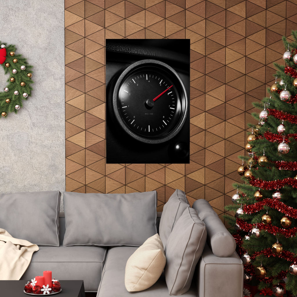 Redline Gauge - Tachometer Wall Art | Matte Poster