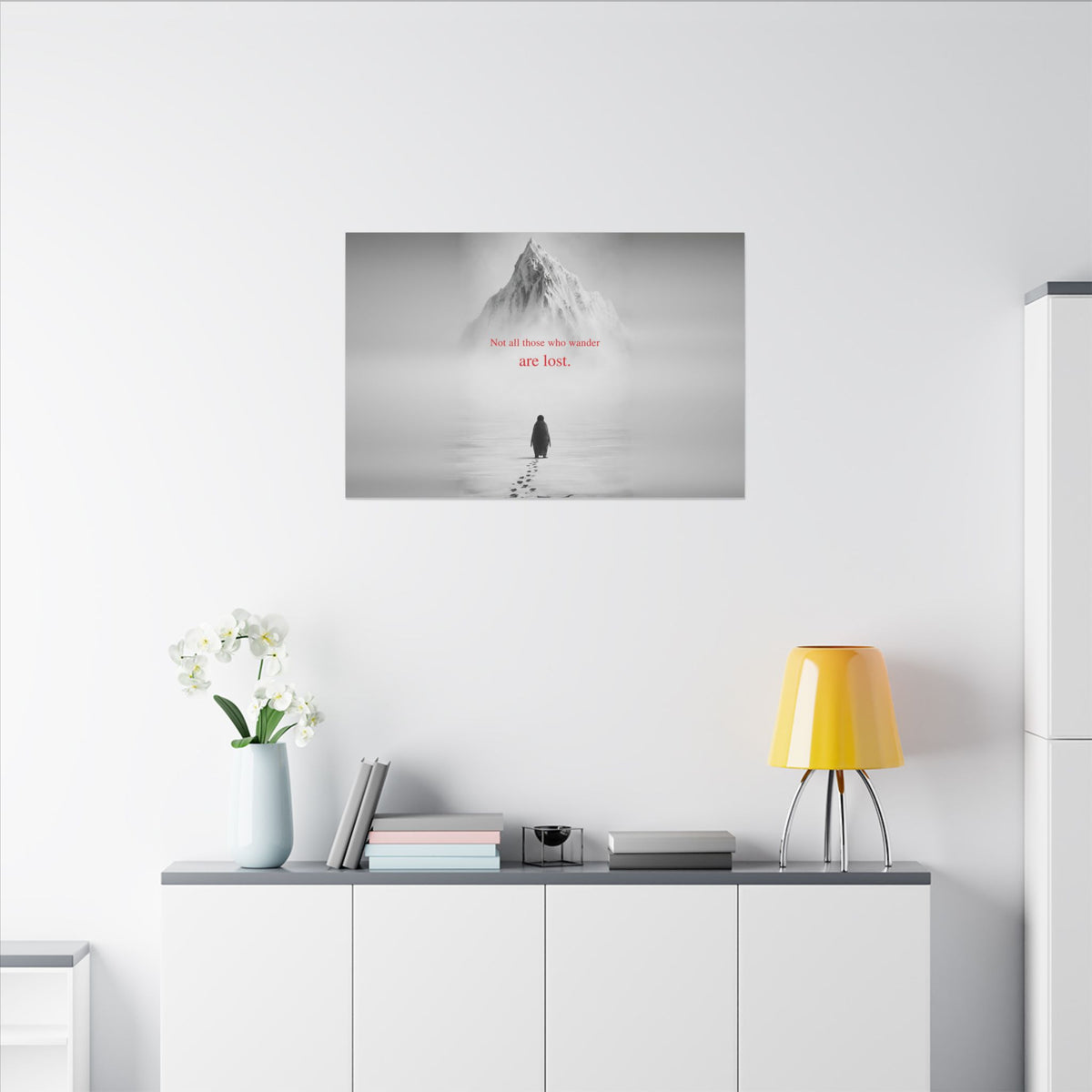 Not All Those Who Wander - Mountain Wall Art | Canvas (Landscape)