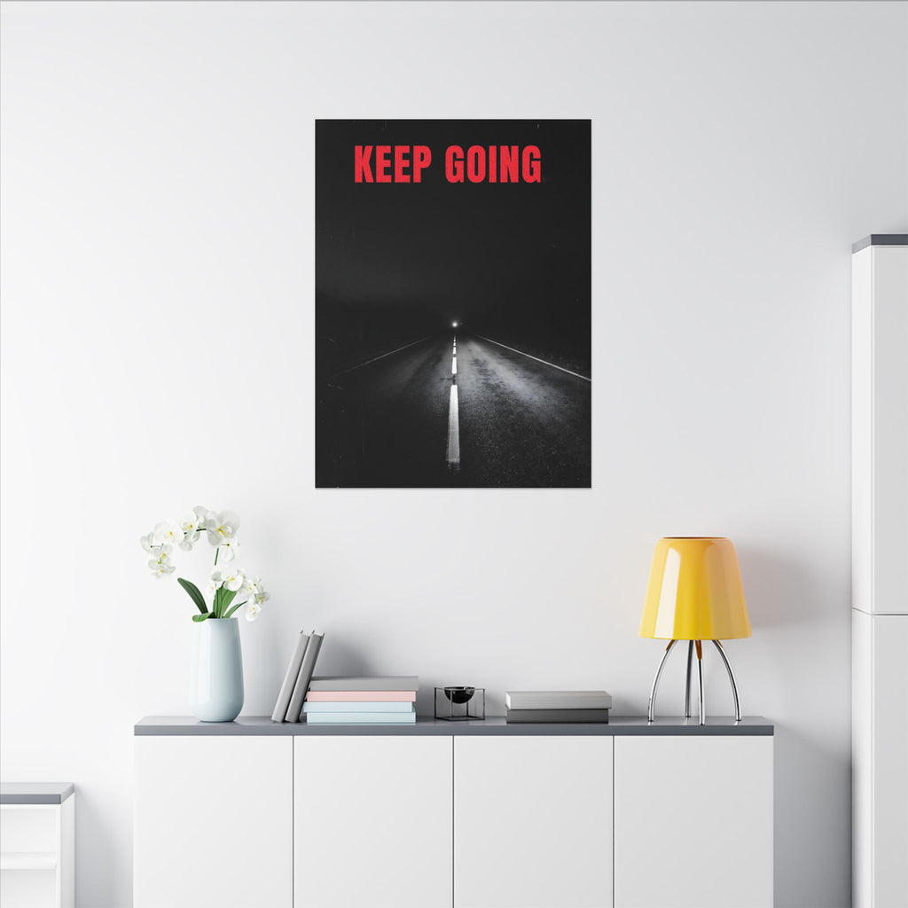 The Extra Mile - Night Road Wall Art | Canvas