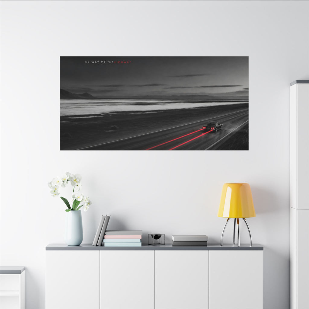 My Way or the Highway - Car Wall Art | Canvas (Panoramic)