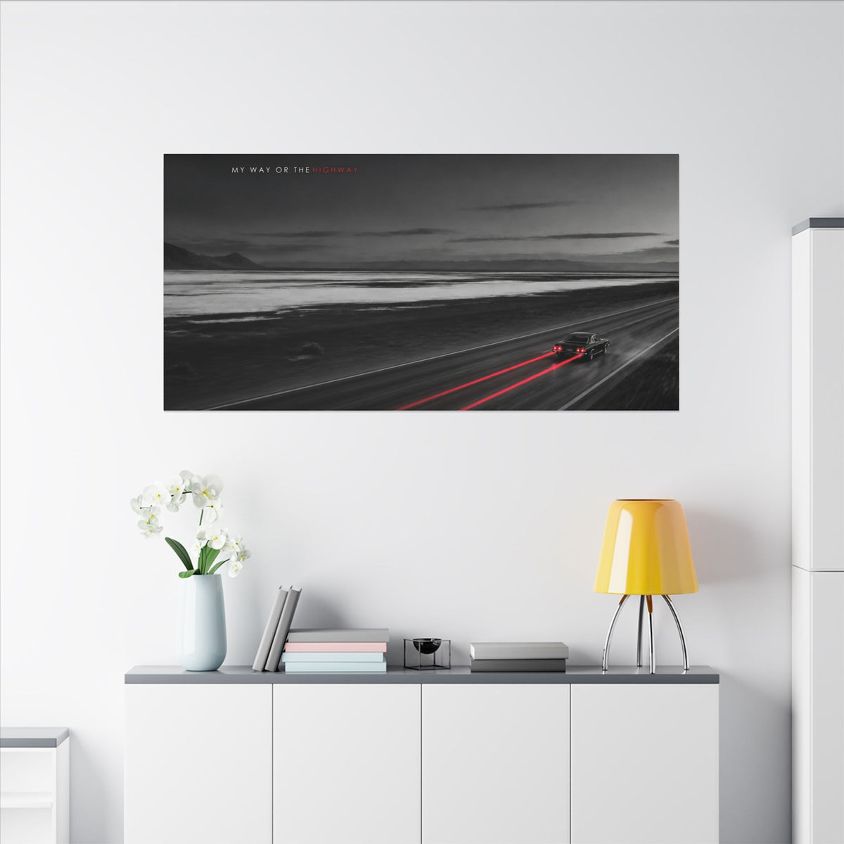 My Way or the Highway - Car Wall Art | Canvas (Panoramic)