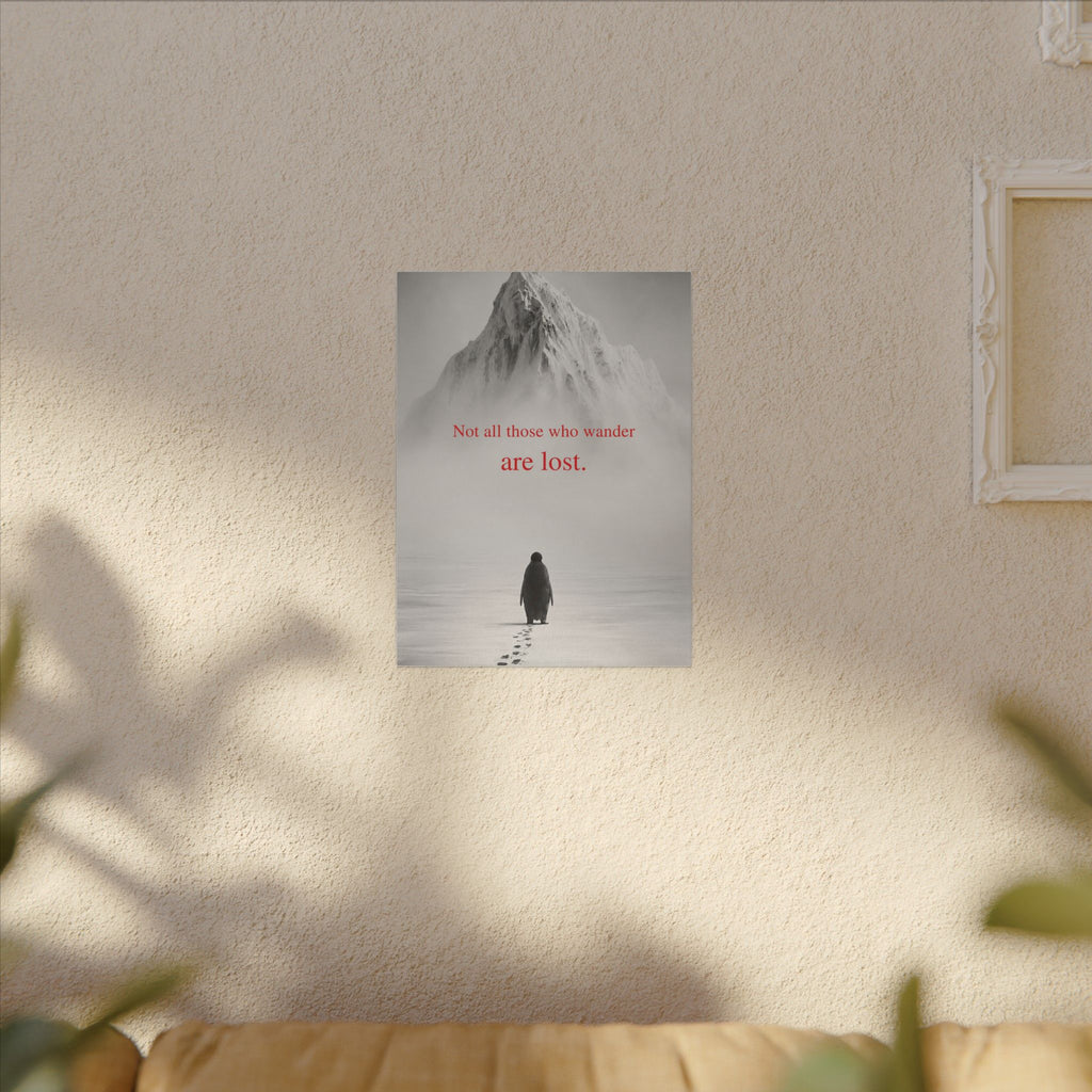 Not All Those Who Wander - Mountain Wall Art | Canvas