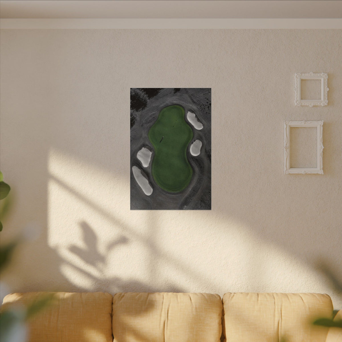 Aerial Solitude - Golf Course Wall Art | Canvas