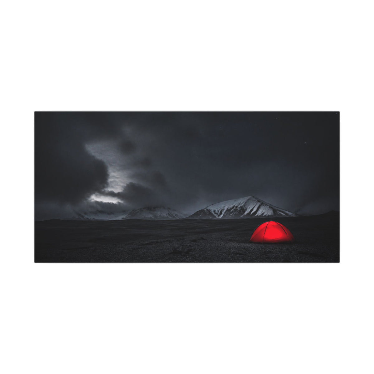 Red Tent - Wall Art Above Bed | Canvas (Panoramic)