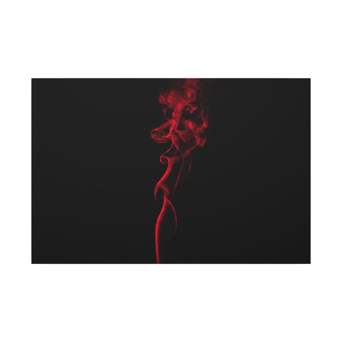 Red Smoke - Wall Art With Red Color | Canvas (Landscape)