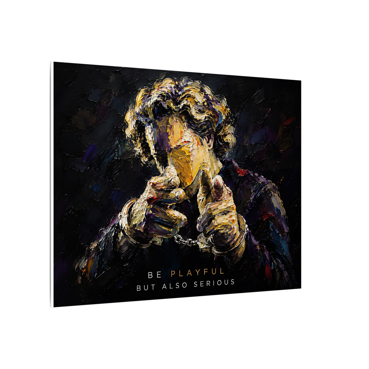 Be Playful But Also Serious - Office Wall Art | Canvas (Landscape)