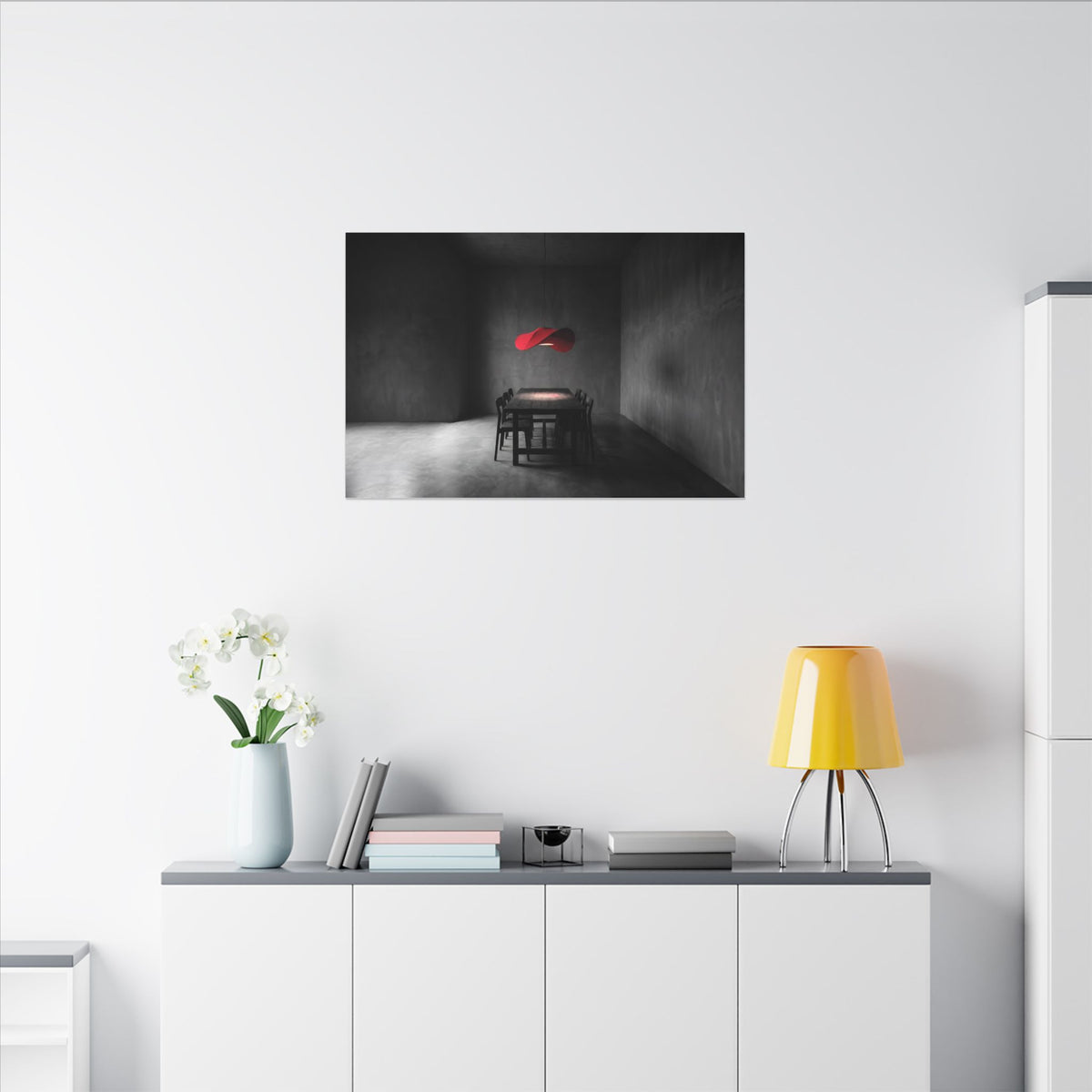 The Light Over the Table - Dining Room Wall Art | Canvas (Landscape)