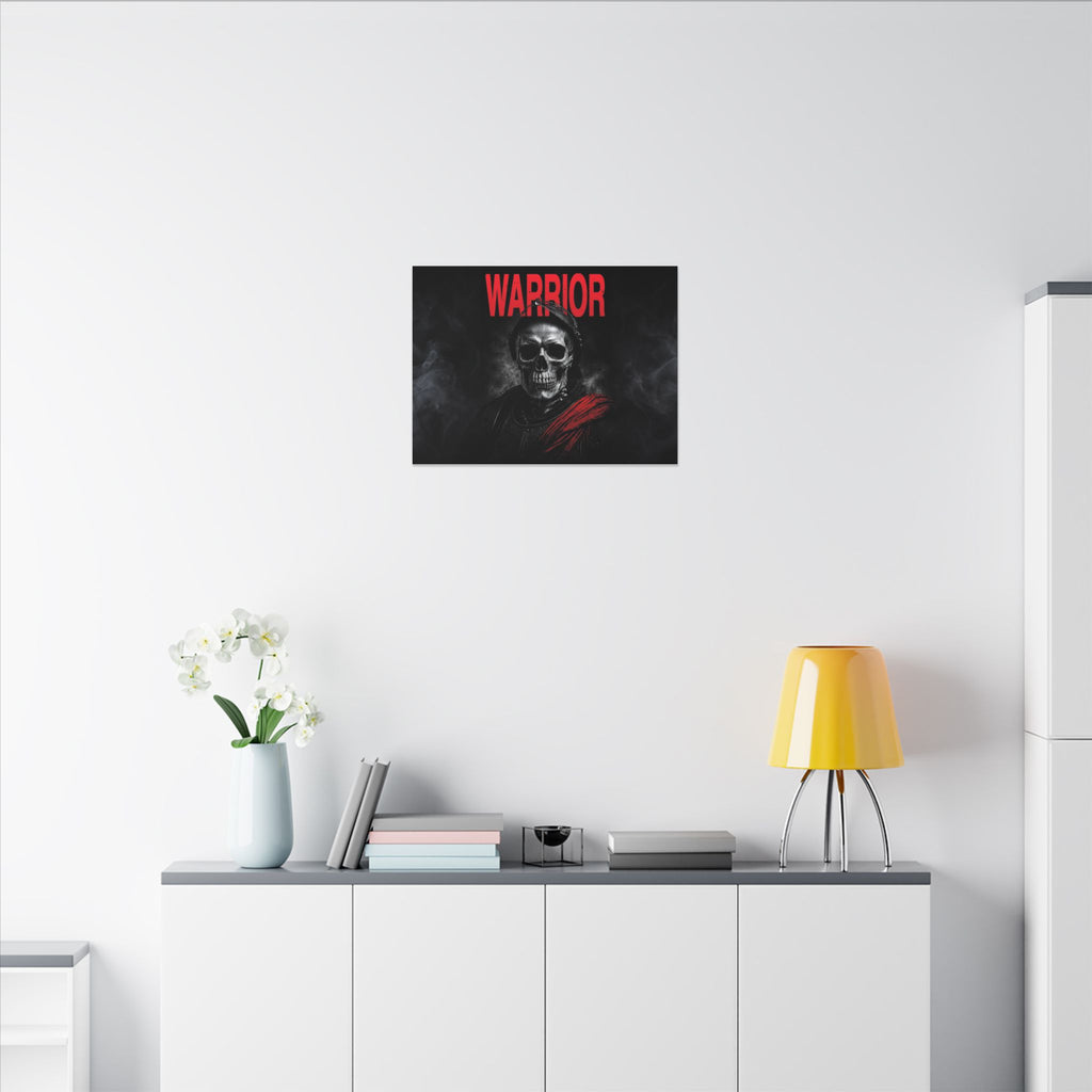 Warrior - Skull Painting | Canvas (Landscape)