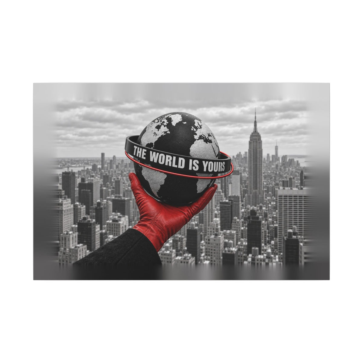 The World Is Yours - Money Wall Art | Canvas (Landscape)