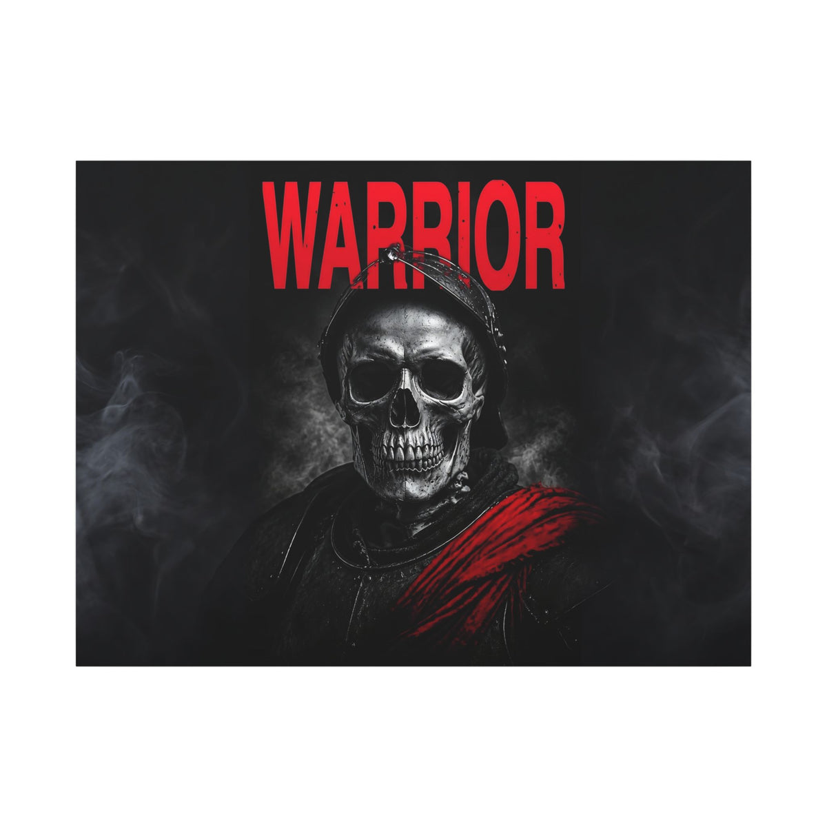 Warrior - Skull Painting | Canvas (Landscape)