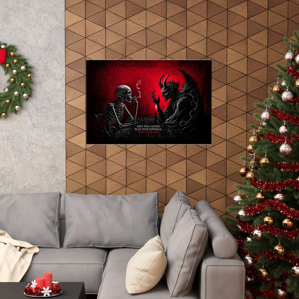 Stay Vigilant - Dark Wall Art | Matte Poster (Landscape)