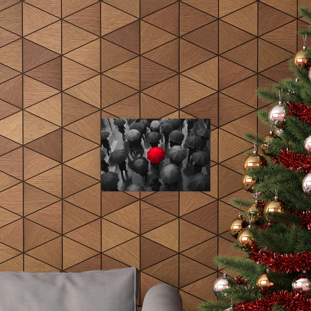One in the Crowd - Office Wall Art | Matte Poster (Landscape)
