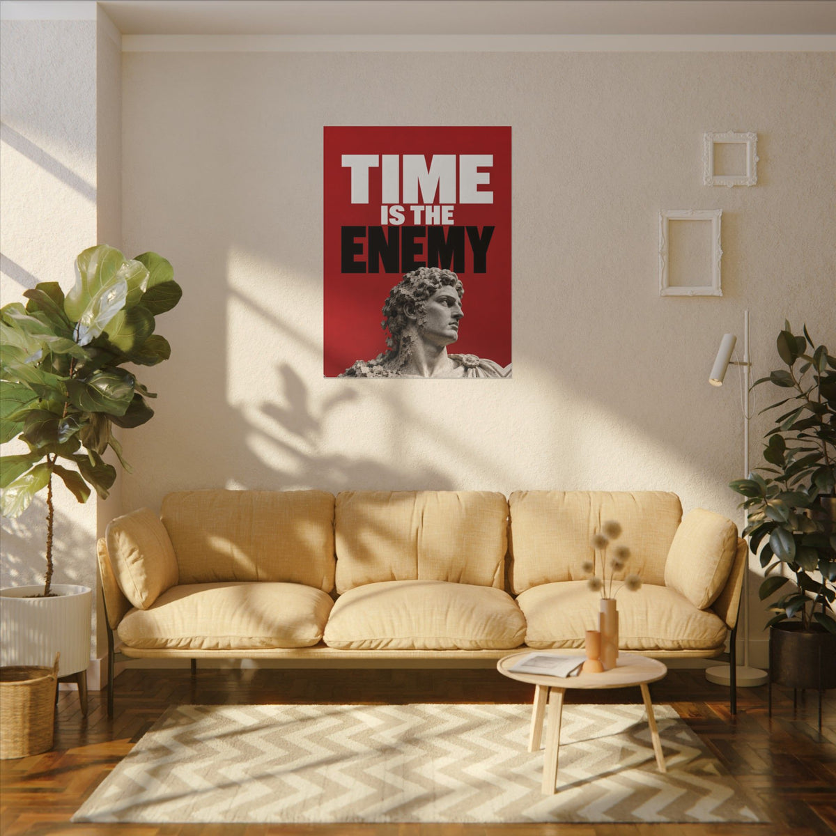 Time Is the Enemy - Motivational Wall Art | Canvas