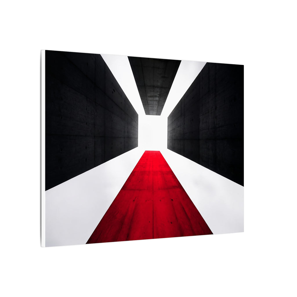 The Red Facade - Red Wall Decor | Canvas (Landscape)
