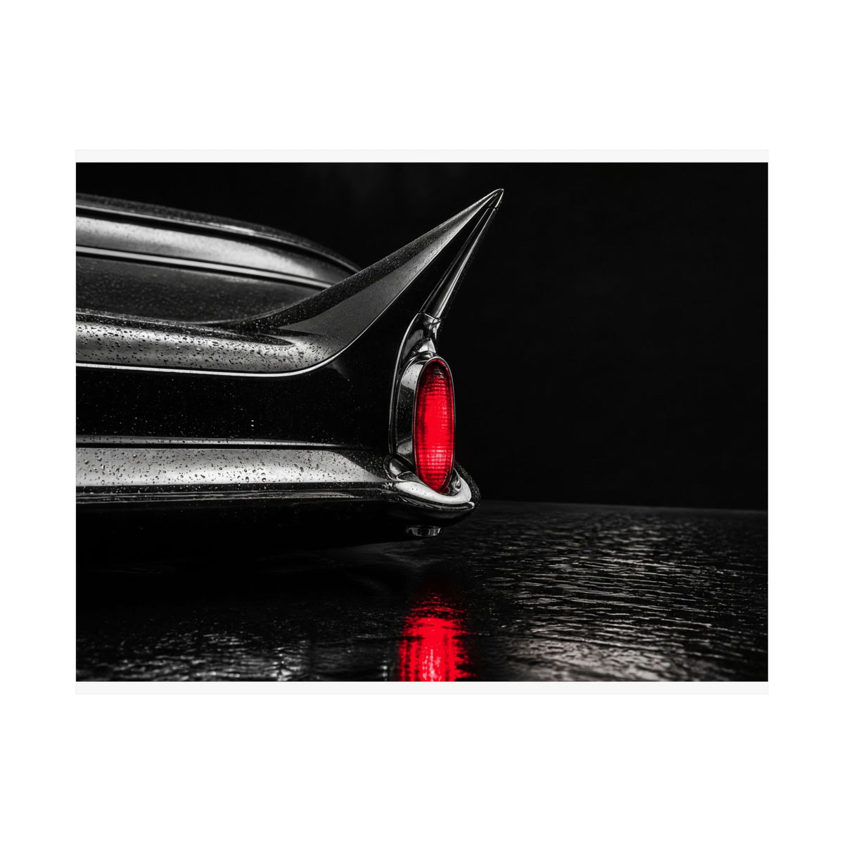Ruby Tail - Classic Car Wall Art | Matte Poster (Landscape)