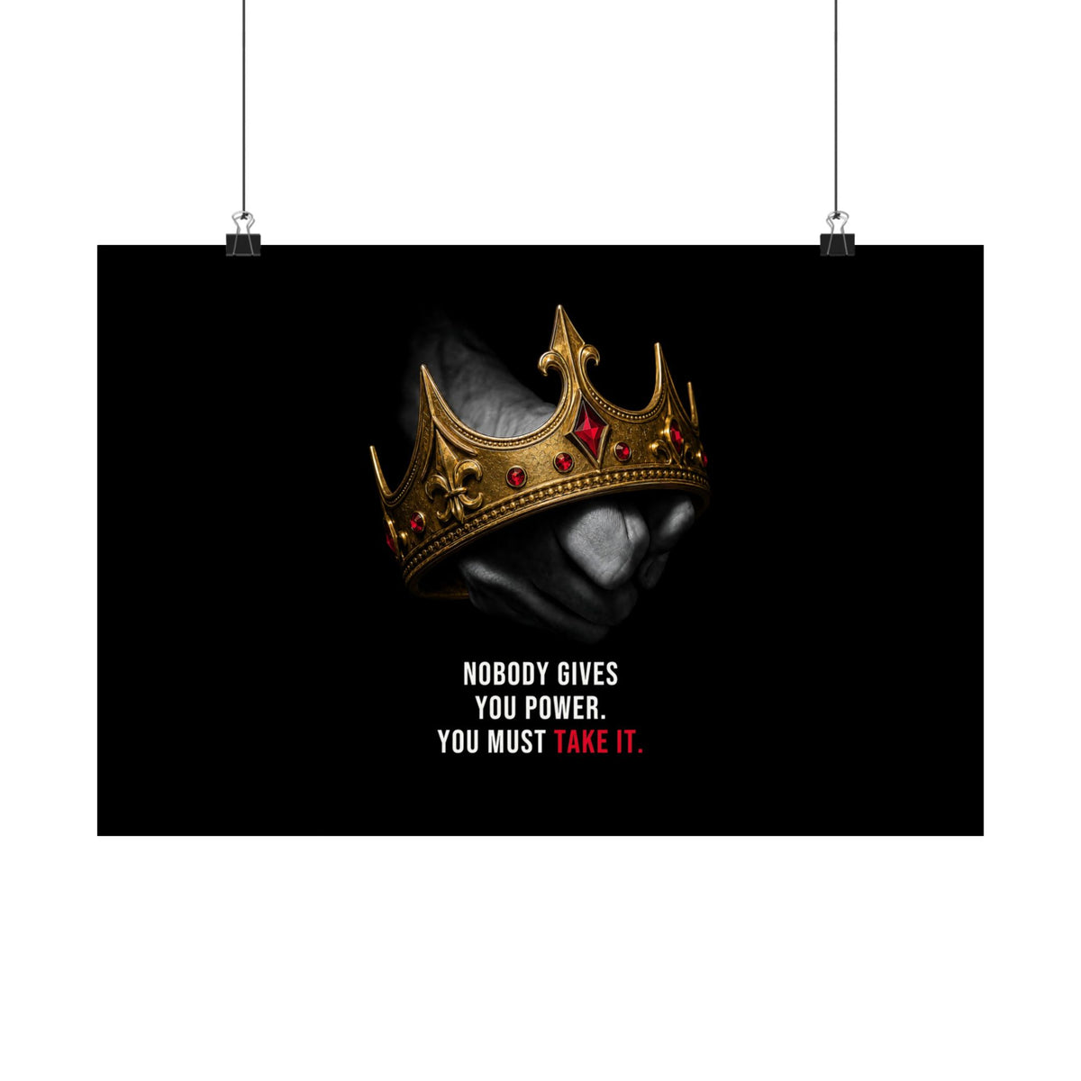 Take the Crown - King Wall Art | Matte Poster (Landscape)