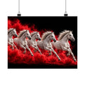 Stampede - Horse Wall Art | Matte Poster (Landscape)