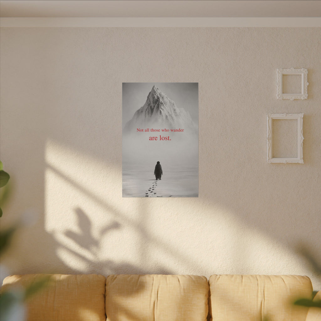 Not All Those Who Wander - Mountain Wall Art | Canvas