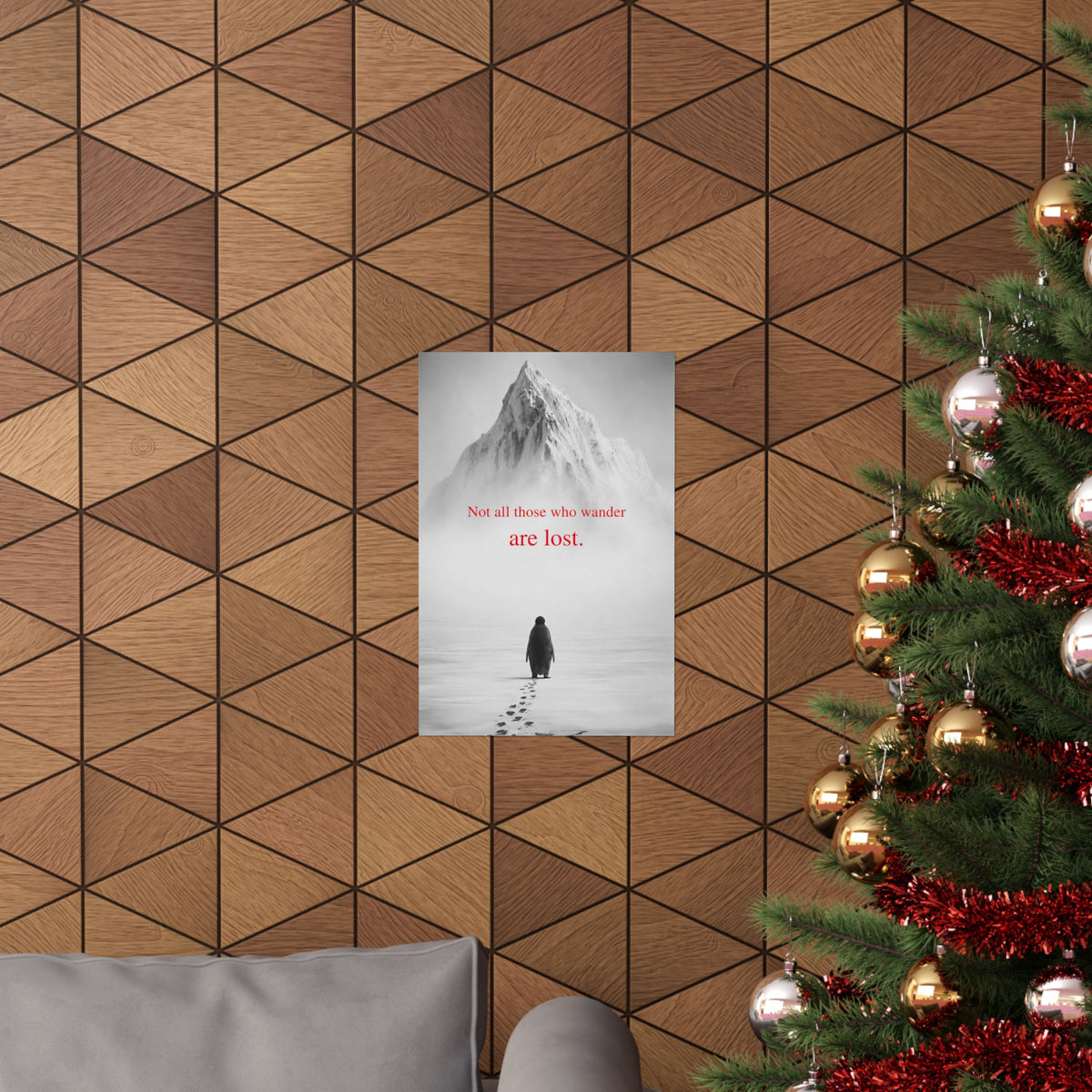 Not All Those Who Wander - Mountain Wall Art | Matte Poster