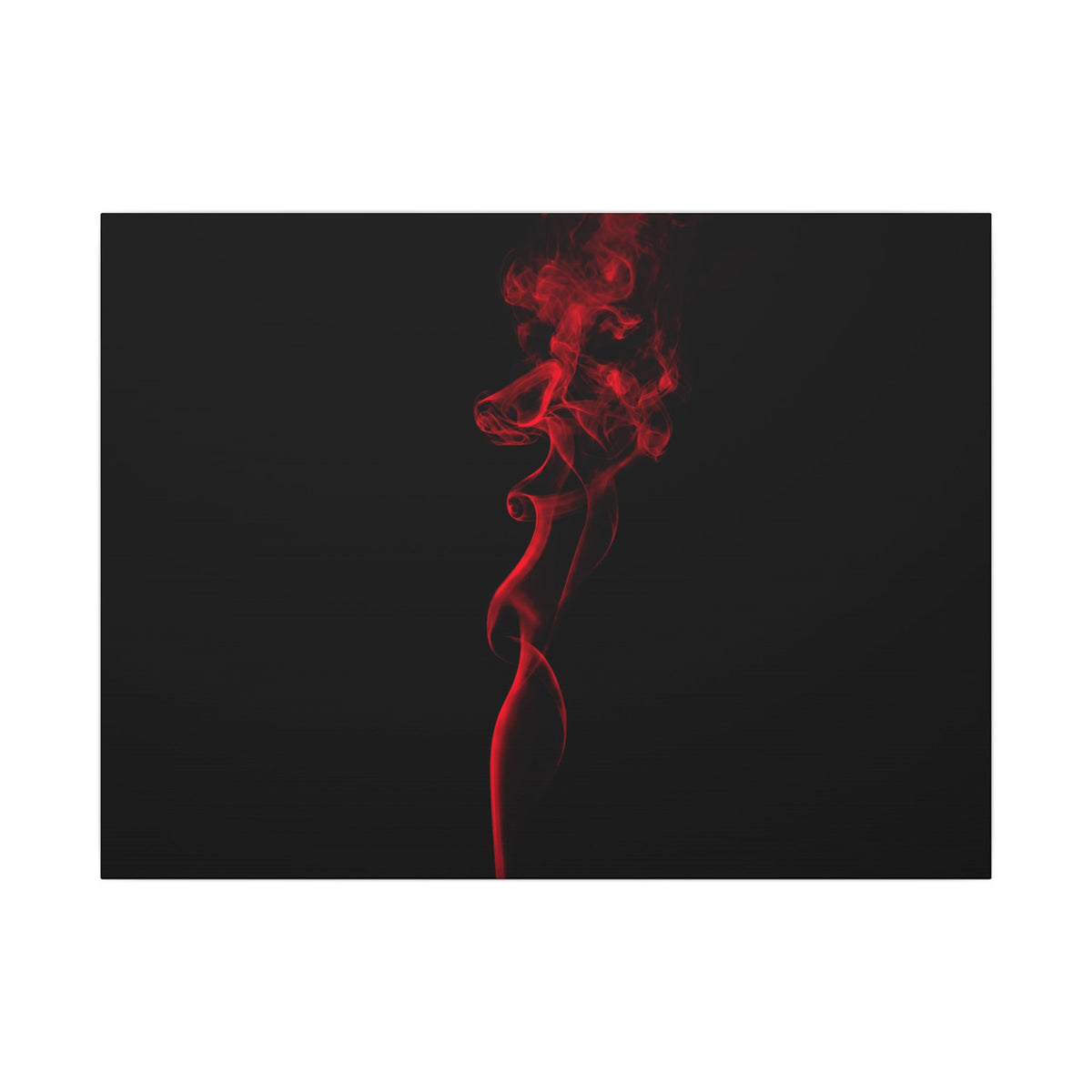 Red Smoke - Wall Art With Red Color | Canvas (Landscape)