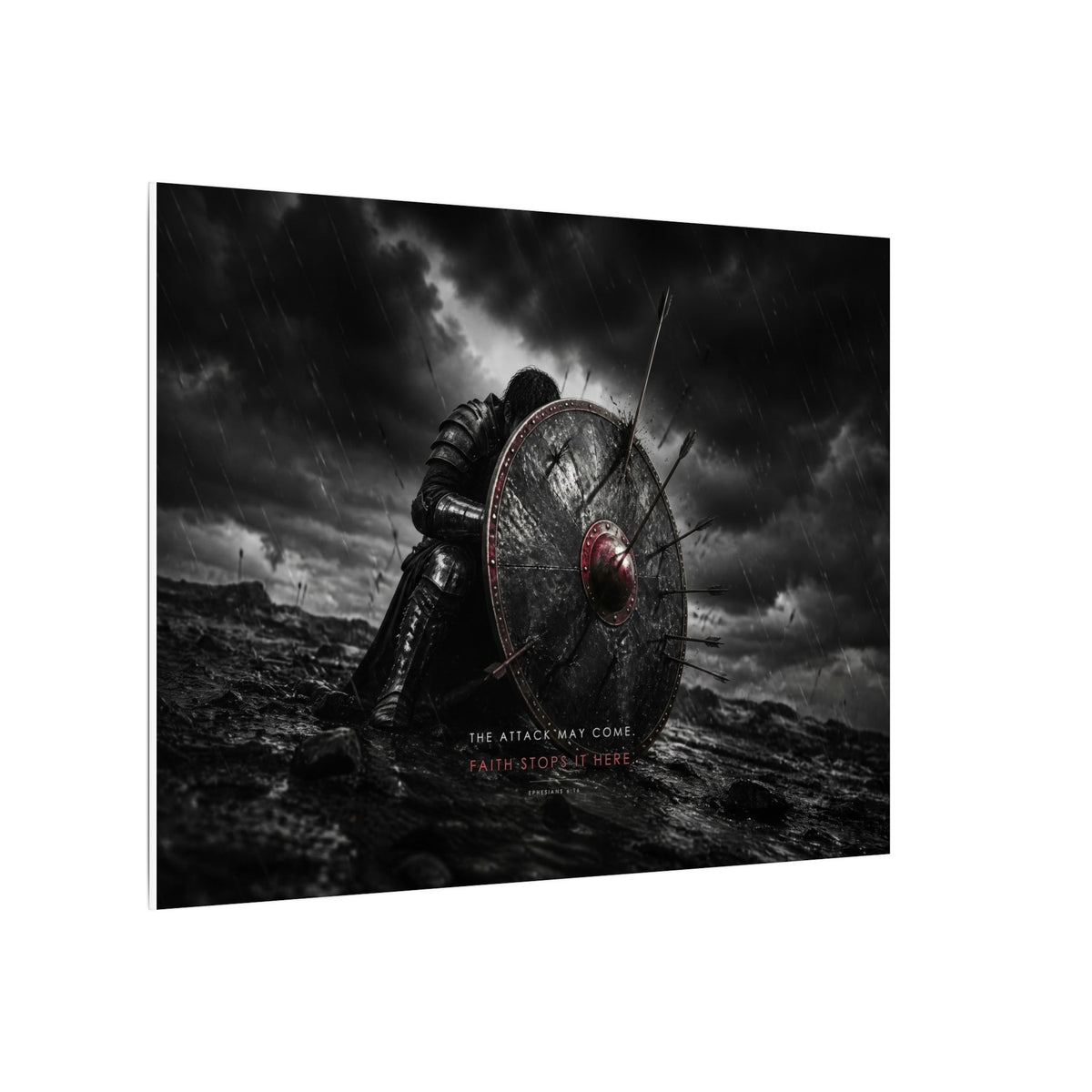 Shield of Faith - Armor of God Wall Art | Canvas (Landscape)