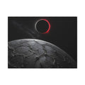 Red Eclipse - Moon Wall Art | Canvas (Landscape)