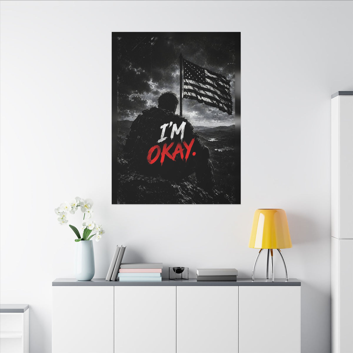 I'm Okay - Man Cave Wall Art | Canvas