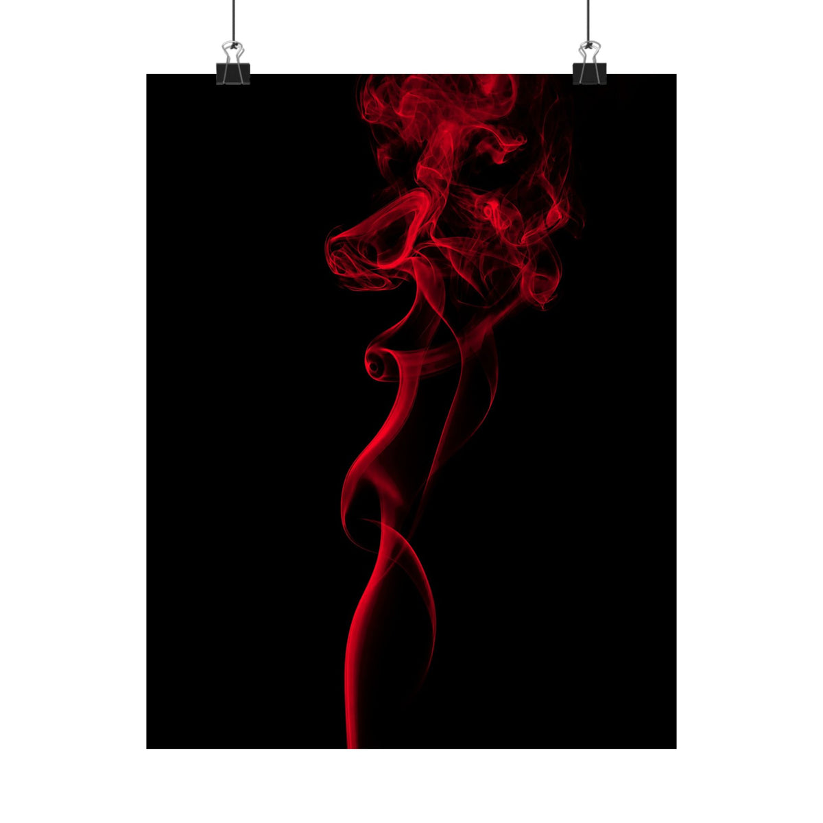 Red Smoke - Wall Art With Red Color | Matte Poster