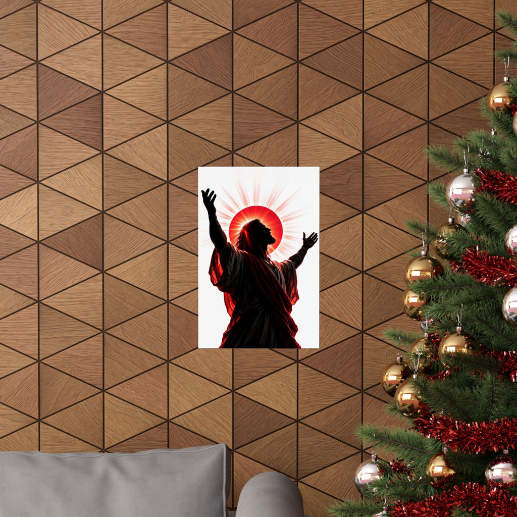 Red Sun Victory - Christian Wall Art | Matte Poster