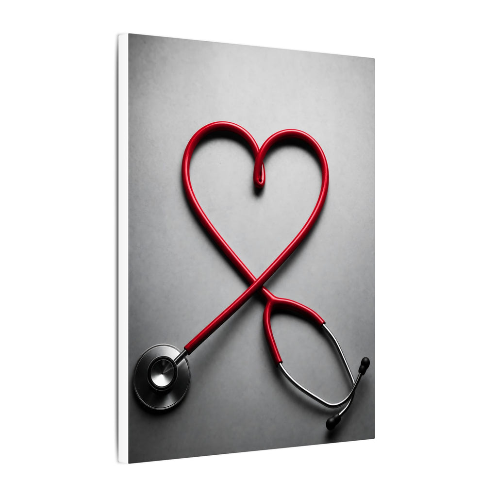 The Stethoscope Heart - Doctor's Office Wall Art | Canvas
