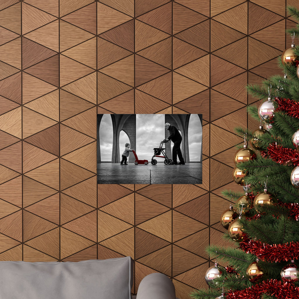 Between the Arches - Bedroom Wall Art | Matte Poster (Landscape)