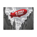 The World Is Yours Blimp - Office Wall Art | Canvas (Landscape)