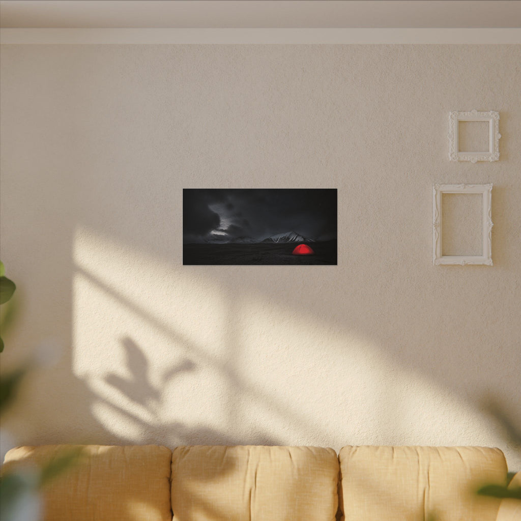 Red Tent - Wall Art Above Bed | Canvas (Panoramic)