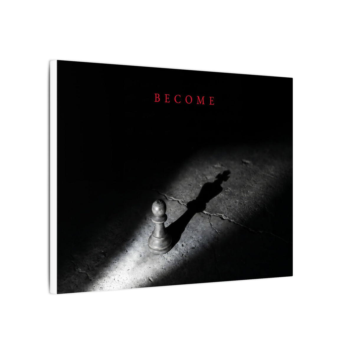 Become - Chess King Shadow Wall Art | Canvas (Landscape)