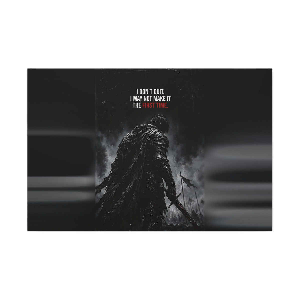 I Don't Quit - Motivational Wall Art | Canvas (Landscape)