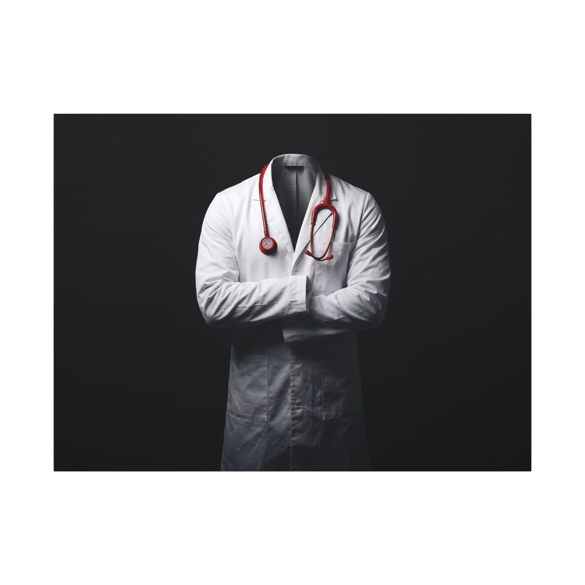 The White Coat - Doctor's Office Wall Art | Canvas (Landscape)