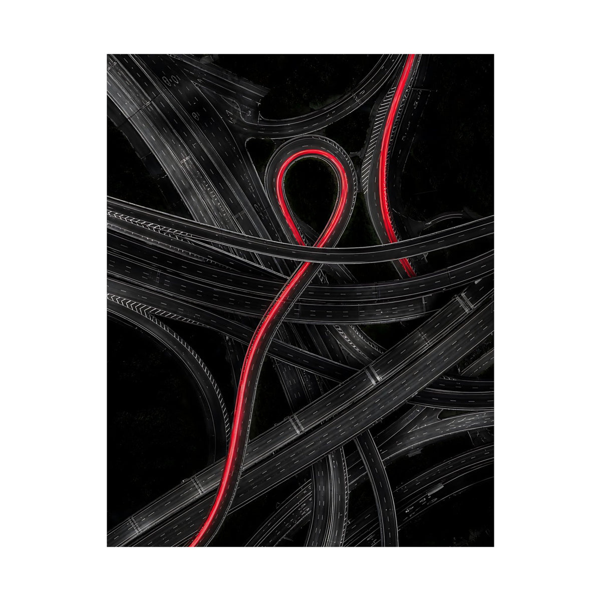 The Route - Car Wall Art | Matte Poster
