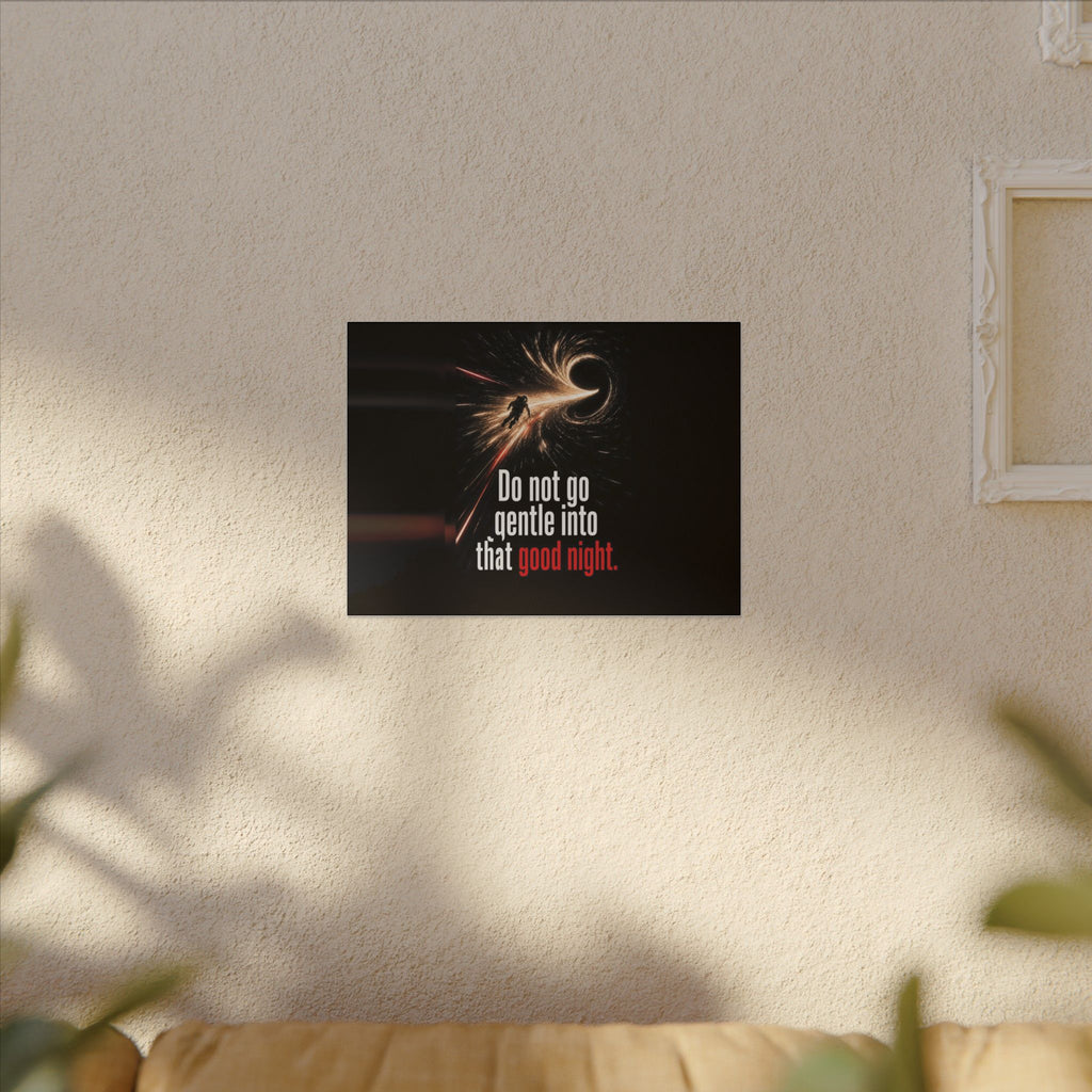 Do Not Go Gentle - Space Wall Art | Canvas (Landscape)