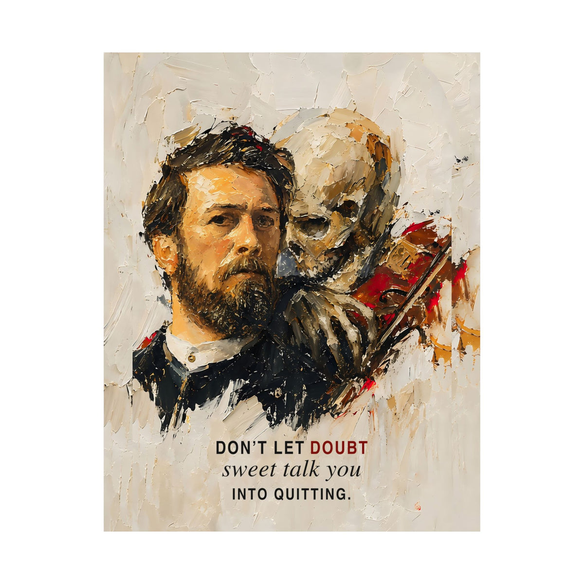 Don't Let Doubt - Motivational Wall Art | Matte Poster